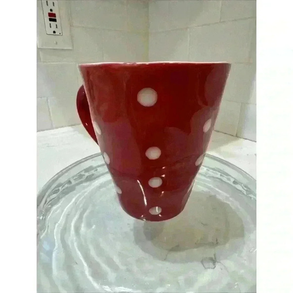 Maxwell & Williams Australia Stoneware Mug - SPRINKLE - Red White Dots - Picture 2 of 9